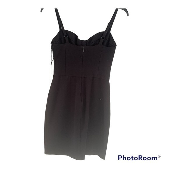 L'Agence Michelle Black Stretch - jersey bustier dress size 2 - Picture 3 of 7